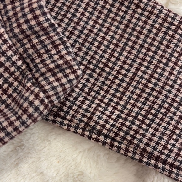 Zara Checkered Pants with Unique Hem - Picture 5 of 5
